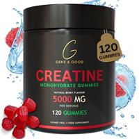 Gene & Good Creatine Monohydrate Gummies 5000mg- 120 Gummy - Mixed Berry Flavor - Pre-Workout Creatine Gummies for Men & Women - Vegan, Halal, Gluten-Free - Ideal for Active Lifestyles