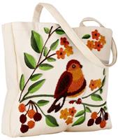 Miss Adola Aesthetic Embroidery Tote Bag for Women - Reusabl