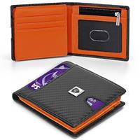 LIVLOKO Mens RFID Wallet with Coin Pocket and Money Clip - Slim, Thin Design - Perfect 21st Birthday Gift for Men with Gift Box