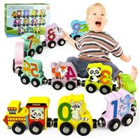 XWGKLN Wooden Train Set