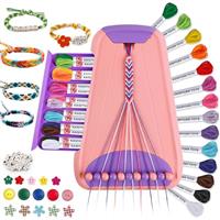 TingingYuli Arts and Crafts for Kids Ages 8-12,Friendship Bracelet Making Kit for Girl,Kids Jewelry Making Kit with 28 Pre-Cut Threads,Christmas Birthday Gifts for Ages 6 7 8 9 10 11 12 Year Old