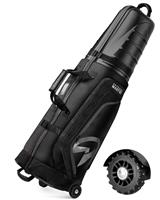 OutdoorMaster Golf Travel Bags for Airlines with Wheels and Hard Case Top, Protect Golf Clubs, Lightweight and Easy to Maneuver, Upgrade Version