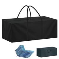 LAMUNI Garden Cushion Storage Bag, Garden Furniture Cushion Storage Bag, Outdoor Cushion Storage Bags with Handle, Large Patio Storage Bag for Christmas Tree