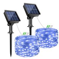 btfarm Solar String Lights Outdoor Garden, 6M/20FT Solar String Lights 8 Modes Fairy Lights Solar Powered, Copper Wire Solar Lights for Decorating Garden, Yard, Tree, Christmas, Warm White