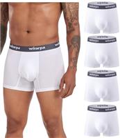 wirarpa Men's Underwear Trunks Micro Modal Boxer Shorts Soft Comfortable Underpants for Men 4 Pack