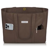 HOMESPON Large Canvas Tote Bag for Women Everything Bag with Pockets and Laptop Sleeve