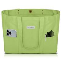 HOMESPON Large Canvas Tote Bag for Women Everything Bag with Pockets and Laptop Sleeve