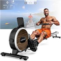 LABGREY Rowing Machine for Home Gym, Magnetic Bluetooth Rower, APP Compatible, Dual Slide Rails, LCD Display, 350LB Capacity, Ideal for Home Cardio Fitness Training