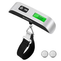 Brencco Electronic Luggage Scales, Portable Scales Max 50 kg/110 Lb, Suitcase Scales with Backlit LCD Screen with Tare Function for Travel Accessories
