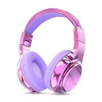 JYPS Kids Headphones Wireless,Metallic Childrens Bluetooth Headphones with Mic,Wireless & Wired Kids Headphones Over Ear for Teenage Girls,Toddler Headphone for iPad/Fire Tablet/School