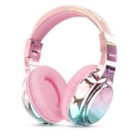JYPS Kids Headphones Wireless,Metallic Childrens Bluetooth Headphones with Mic,Wireless & Wired Kids Headphones Over Ear for Teenage Girls,Toddler Headphone for iPad/Fire Tablet/School