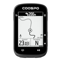 COOSPO CS500 Bike Computer Wirless,Cycling Computer with Route Navigation, ANT+&Bluetooth GPS Bike Speedometer with Backlight,Support Bike Radar/Heart Rate Monito/Cadence Sensor, 45hrs Battery Life