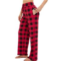 iniber Women's Floral Wide Leg Pajama Pants Casual Yoga Palazzo Drawstring Loose Trousers