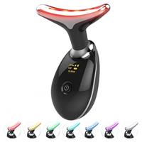 INTENSO Face Massager, Anti-Aging Neck Eye Massager with 7 Colors 3 Modes, Facial Massager for Skin Care, Anti-Wrinkle Device for Slimming Face