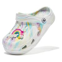 HOBIBEAR Boys and Girls Classic Graphic Garden Pool Clogs Slip on Water ShoesSandals Slippers(Toddler/Little Kids/Big Kids)