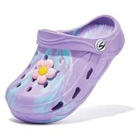 HOBIBEAR Boys and Girls Classic Graphic Garden Pool Clogs Slip on Water ShoesSandals Slippers(Toddler/Little Kids/Big Kids)