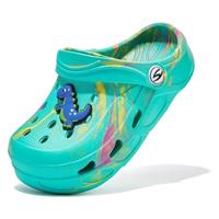 HOBIBEAR Boys and Girls Classic Graphic Garden Pool Clogs Slip on Water ShoesSandals Slippers(Toddler/Little Kids/Big Kids)