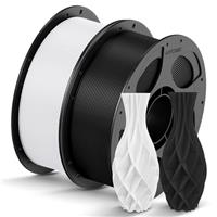 ANYCUBIC PLA Filament 1.75mm, RFID 3D Printer Filament, Dimensional Accuracy +/- 0.02mm, 2 Pack 1KG Spool, Grey+White