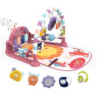 derimkcoa Baby Play Mat Baby Gym,Funny Play Piano Tummy Time Baby Activity Mat with 5 Infant Sensory Baby Toys, Music and Lights Boy & Girl Gifts for Newborn Baby 0 to 3 6 9 12 Months