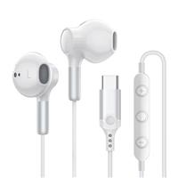 USB C Headphones for iPhone 15 Type C Earphones with Mic & Volume Control HiFi Stereo Wired Earbuds USB Type C Earphones for iPhone 15 Pro/15 Pro Max, iPad Pro/Air 5 4/MINI 6/iPad 10, Pixel 7, Samsung