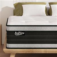 Bednew Mattress, Hybrid Memory Foam & Spring Mattress, Breathable Foam For Cool Comfort Sleep