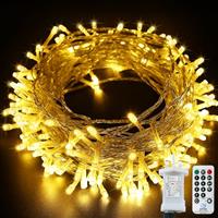 Bollengold Plug in Fairy Lights,Main Powered Christmas Lights, 8 Modes Waterproof String Lights for Bedroom Wedding Party