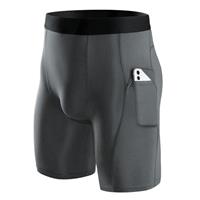 Niksa 1 or 3 Pack Mens Compression Shorts Running Base Layer Shorts Men's Workout Shorts with Cell Phone Pockets Tight Dry and Breathable Sports Shorts for Cycling,Yoga,Boxing,Gym