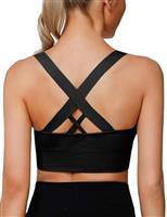 LAJERIN Sports Bras for Women, Women's Sports Bra High Impact Bra Full Coverage, Bras for Women Removable Pads