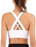 LAJERIN Sports Bras for Women, Women's Sports Bra High Impact Bra Full Coverage, Bras for Women Removable Pads