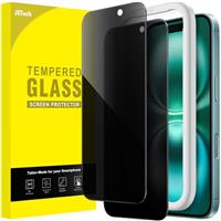 JETech Privacy Screen Protector for iPhone 15/16, Anti-Spy Tempered Glass Film with Easy Installation Tool