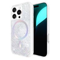 Case-Mate Magnetic Phone Ring Holder iPhone MagSafe Stand - Removable MagSafe Phone Holder for Hand - Thin Collapsible Grip Ring for iPhone Pro Max 16/15 Pro Max/14/13/12/S25 Ultra - Twinkle Disco
