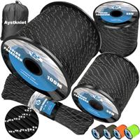 Aystkniet 750 LB Paracord Rope, 11 Strands Parachute Cord 15M 24M 31M 50M 100M, 4MM Reflective Tactical Rope | Ideal for Crafting, DIY, Camping, Survival, Outdoor and Home Improvement & Repairs