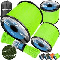 Aystkniet 750 LB Paracord Rope, 11 Strands Parachute Cord 15M 24M 31M 50M 100M, 4MM Reflective Tactical Rope | Ideal for Crafting, DIY, Camping, Survival, Outdoor and Home Improvement & Repairs