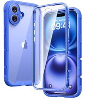 Diaclara Designed for iPhone 15 phone Case, Full Body Rugged Case with Built-in Touch Sensitive Anti-Scratch Screen Protector, with Camera Lens Protector for iPhone 15 6.1" (Frosted Clear)