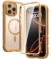 Diaclara Designed for iPhone 15 phone Case, Full Body Rugged Case with Built-in Touch Sensitive Anti-Scratch Screen Protector, with Camera Lens Protector for iPhone 15 6.1" (Frosted Clear)