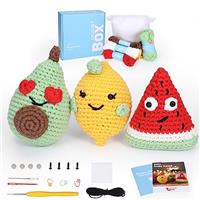 Crochet Box Crochet Kit for Beginners - Crochet Kit, Starter Friendly, Include Easy to Use Yarn, Step-by-Step Video, Patterns, Accessories, Birthday Gift for Adults, Teens.