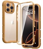 Diaclara Designed for iPhone 15 phone Case, Full Body Rugged Case with Built-in Touch Sensitive Anti-Scratch Screen Protector, with Camera Lens Protector for iPhone 15 6.1" (Frosted Clear)