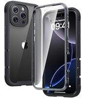 Diaclara Designed for iPhone 15 phone Case, Full Body Rugged Case with Built-in Touch Sensitive Anti-Scratch Screen Protector, with Camera Lens Protector for iPhone 15 6.1" (Frosted Clear)