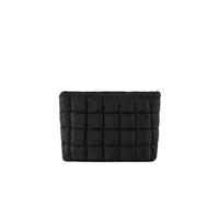 HFLZBRO Puffy Quilted Makeup Bag, Cosmetic Bag, Travel Toiletry Organizer Pouch, Clutch for Women