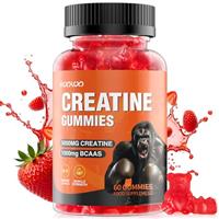 Creatine Gummies 5000mg Creatine Monohydrate with 1000mg BCAAs per Serving for Men & Women, Vegan & Sugar-Free, Easy Pre/Post Workout Gym Support for Performance and Muscle Power