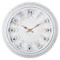 DIYZON Vintage 12" Wall Clock with 3D Font - Silent Non-Tick