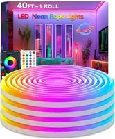 httpsmp 6M Neon Rope Lights,Flexible Led Rope Lights Control with App/Remote,Multiple Modes Rope Lights,IP67 Outdoor Waterproof,Music Sync Light Strip for Bedroom