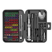XOOL 200 in 1 Precision Screwdriver Kit, Electronics Repair Tool Magnetic Driver Kit with 164 Bits, Flexible Shaft, Extension Rod for Computer, iPhone, Laptop, PC, PS4, Xbox, Nintendo