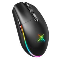 TECKNET Wireless Gaming Mouse, 8000 DPI, RGB Lighting, 6 Programmable Buttons, Lightweight 72g, 100h Battery Life Fast Response Gaming Mouse for Laptop, PC, Mac