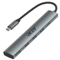 acer USB C Hub HDMI 4K, Aluminum 5-in-1 USB-C Multiport Adapter with 3 x USB-A Ports, 100W Power Delivery, Type-C Splitter Compatible with acer Laptop, Tablet, MacBook M3/M2, XPS, iPad Pro, etc