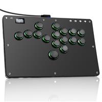 Sehawei Arcade Stick R16 All-Button Arcade Controller 16Keys for PC/Ps3/Ps4/Switch/Steam,Fight Stick for Fighting Games with Custom RGB & Turbo Functions & Hot Swap Black