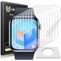 UniqueMe for Apple Watch Series 10 42mm Screen Protector - 8 Pack Ultra Thin HD Clear Soft Anti Scratch TPU Protective Film [Fingerprint Support] [Case-Friendly] [Easy-Installation]