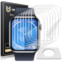 UniqueMe for Apple Watch Series 10 46mm Screen Protector - 8 Pack Ultra Thin HD Clear Soft Anti Scratch TPU Protective Film [Fingerprint Support] [Case-Friendly] [Easy-Installation]