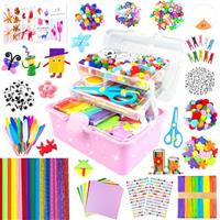 BNUZEIYI 3000 Arts and Crafts Supplies for Kids Craft Kit Craft Box with Pipe Cleaners Arts and Crafts for Kids Age 4-6, 6-8, 8-12 DIY School Supplies Materials Set Toys Gifts for Girls Boys Toddlers