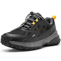 FitVille Mens Waterproof Hiking Shoes Extra Wide Width Non-Slip Walking Shoes Outdoor Trekking Trainers
